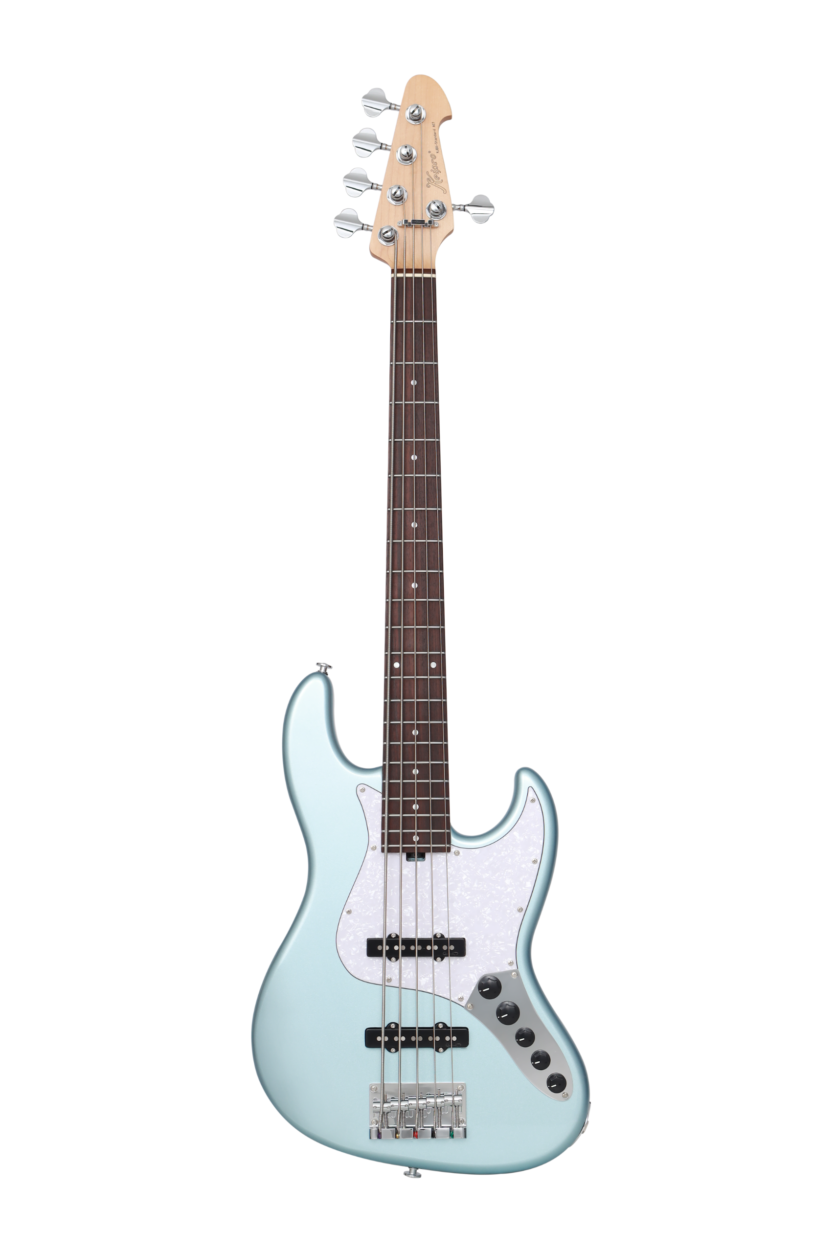 KJB5-Standard Rosewood Act Bass Metallic  Blue